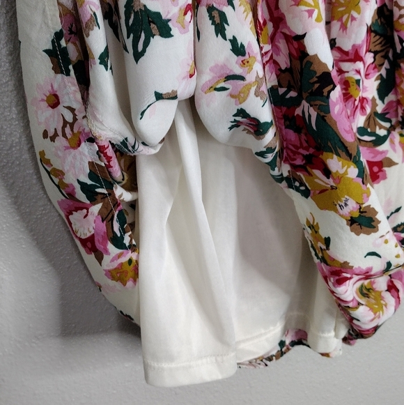 Umgee Bloomcore Floral Lace Cold Shoulder Casual Dress Sz S - Picture 7 of 16